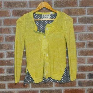 Anthropologie Field Flower Cardigan Lined